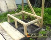 Деревянный туалет на даче Деревянный туалет на даче