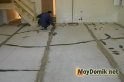 Подготовка основания для наливного пола Подготовка основания для наливного пола