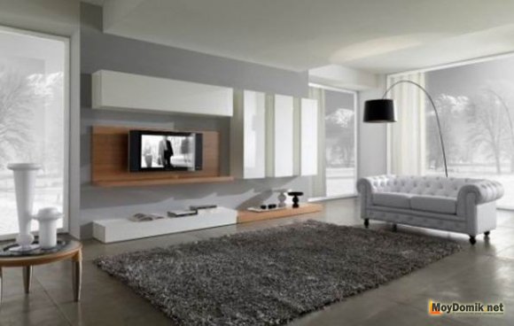 Серые тона в интерьере