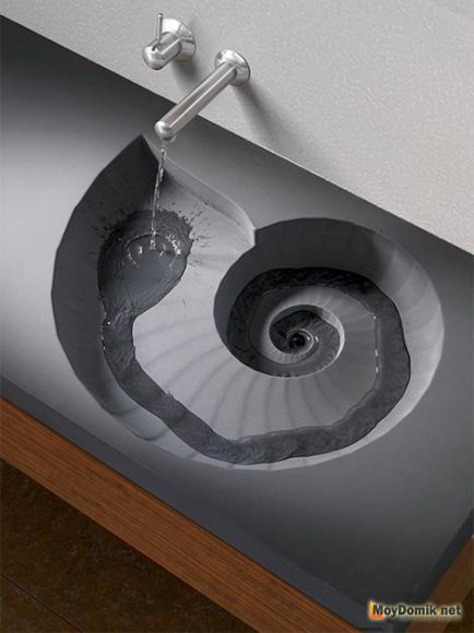 Оригинальная раковина в стиле хай-тек Оригинальная раковина в стиле хай-тек