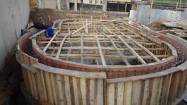 Монтаж овальной опалубки Монтаж овальной опалубки