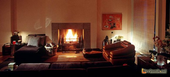 Классический камин в интерьере гостиной Классический камин в интерьере гостиной