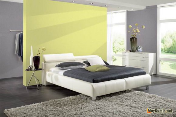 Легкий контраст в сочетании двух цветов обоев Легкий контраст в сочетании двух цветов обоев