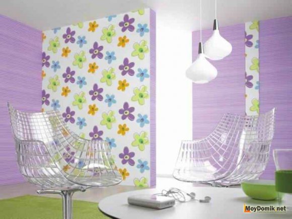 Сочетание обоев в интерьере Сочетание обоев в интерьере