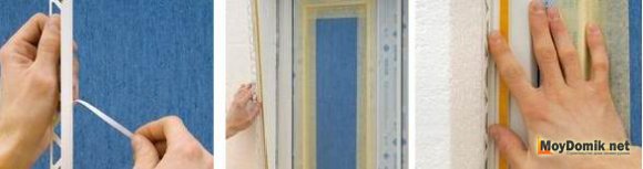 Установка оконного профиля при утеплении пенопластом Установка оконного профиля при утеплении пенопластом