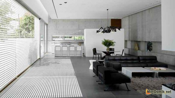 Бетонные стены в стиле минимализм Бетонные стены в стиле минимализм