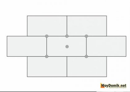 Схема монтажа пенопласта Схема монтажа пенопласта