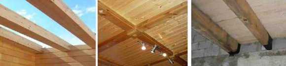 Деревянные балки перекрытия прямоугольного или квадратного сечения Деревянные балки перекрытия прямоугольного или квадратного сечения