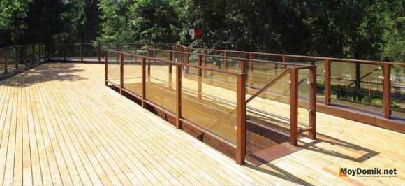 Ограждения для террасы из стекла Ограждения для террасы из стекла