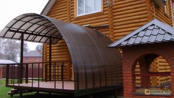 Ограждения для террас из поликарбоната Ограждения для террас из поликарбоната