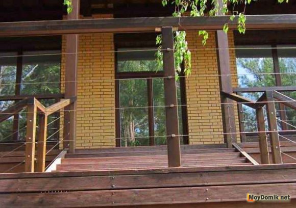 Ограждение из тросов или каната Ограждение из тросов или каната