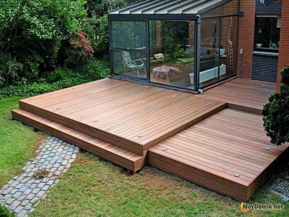 Низкое расположение террасы Низкое расположение террасы