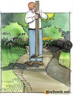 Утрамбовка дна сухого ручья