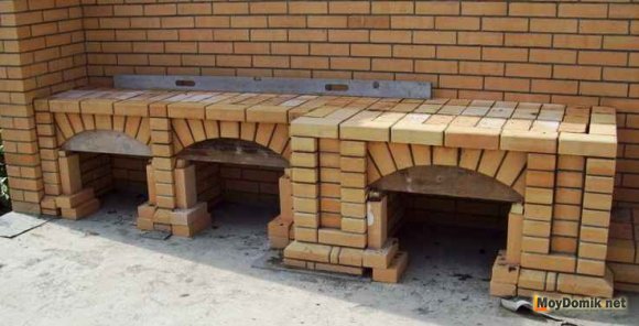 Порядовка барбекю - внешняя верстка (укладка контура) Порядовка барбекю - внешняя верстка (укладка контура)