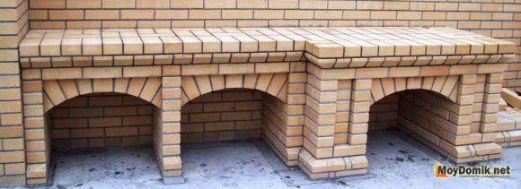 Порядовка барбекю - столешница с демонтированными кружалами Порядовка барбекю - столешница с демонтированными кружалами