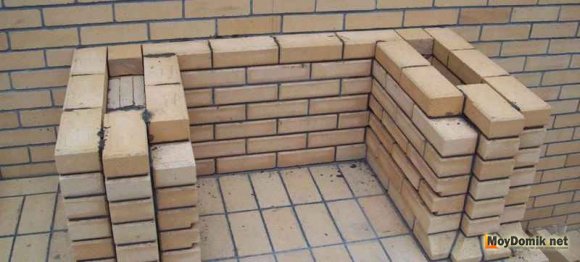 Кладка барбекю из кирпича - 19-й ряд Кладка барбекю из кирпича - 19-й ряд