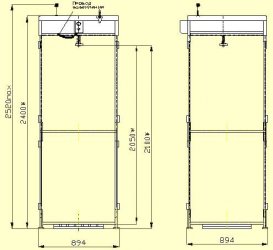 Схема деревянного душа - 2 Схема деревянного душа - 2