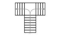 Схема Т-образной лестницы