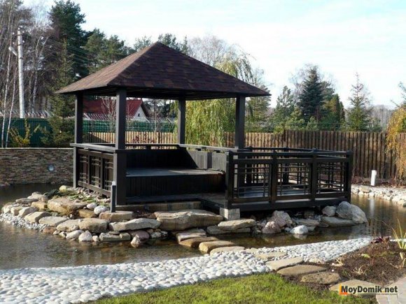 Как оформить беседку в японском стиле Как оформить беседку в японском стиле