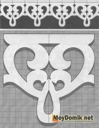 Шаблон наличников на окна - 23 Шаблон наличников на окна - 23