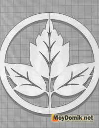 Эскиз наличников на окна - листочек Эскиз наличников на окна - листочек