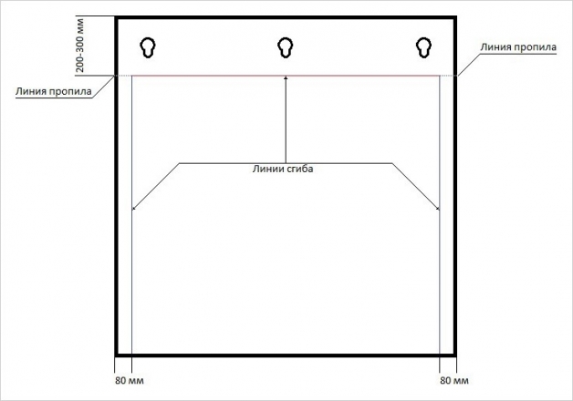 Чертеж экрана для кондиционера