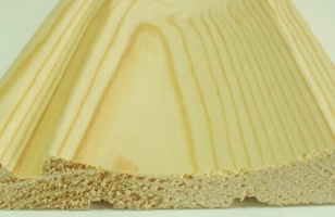 Вид вагонки "Волна" (Ландхаус) Вид вагонки "Волна" (Ландхаус)