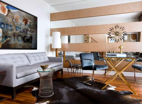 Сочетание разных фактур в интерьере Сочетание разных фактур в интерьере