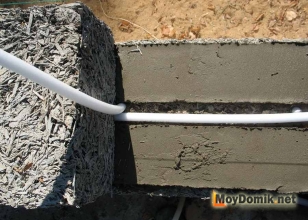 Терморазрыв арболитовой кладки Терморазрыв арболитовой кладки